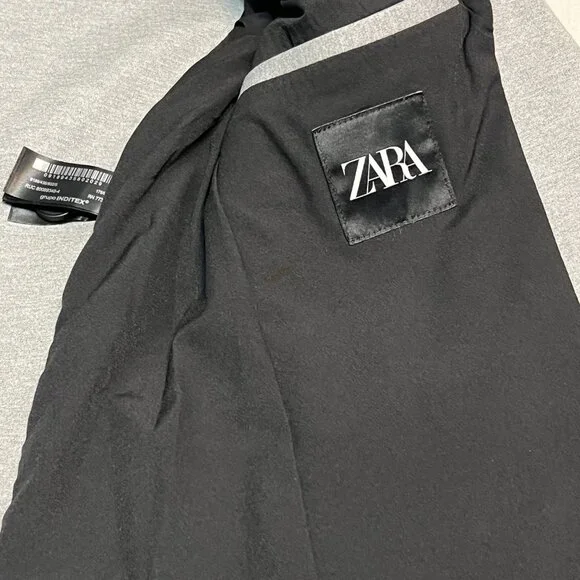 Zara Men's Blazer Gray Two Button Size Small /38R Sport Coat - Picture 4 of 11
